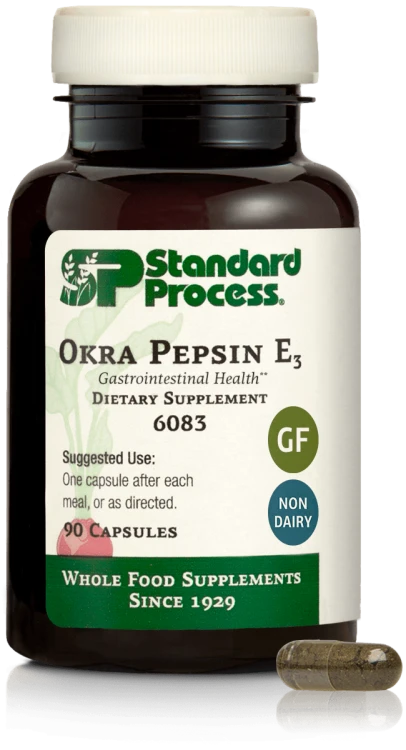 Standard Process Okra Pepsin E3 90 Capsules