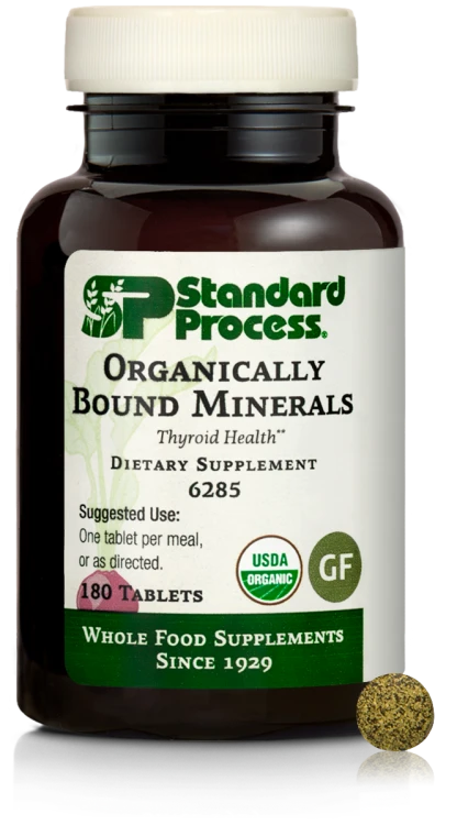 Standard Process Organically Bound Minerals 180 Tablets