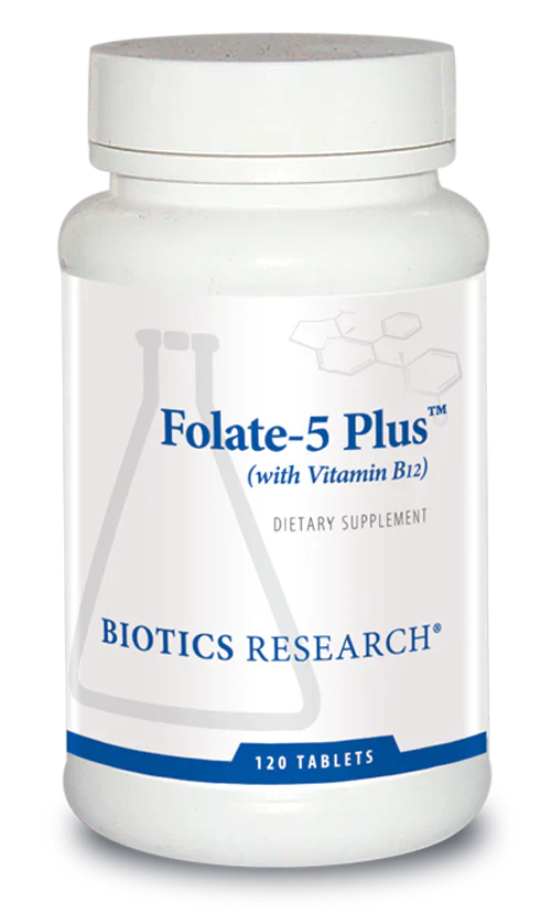 Biotics Research Folate-5 Plus 120 Tablets