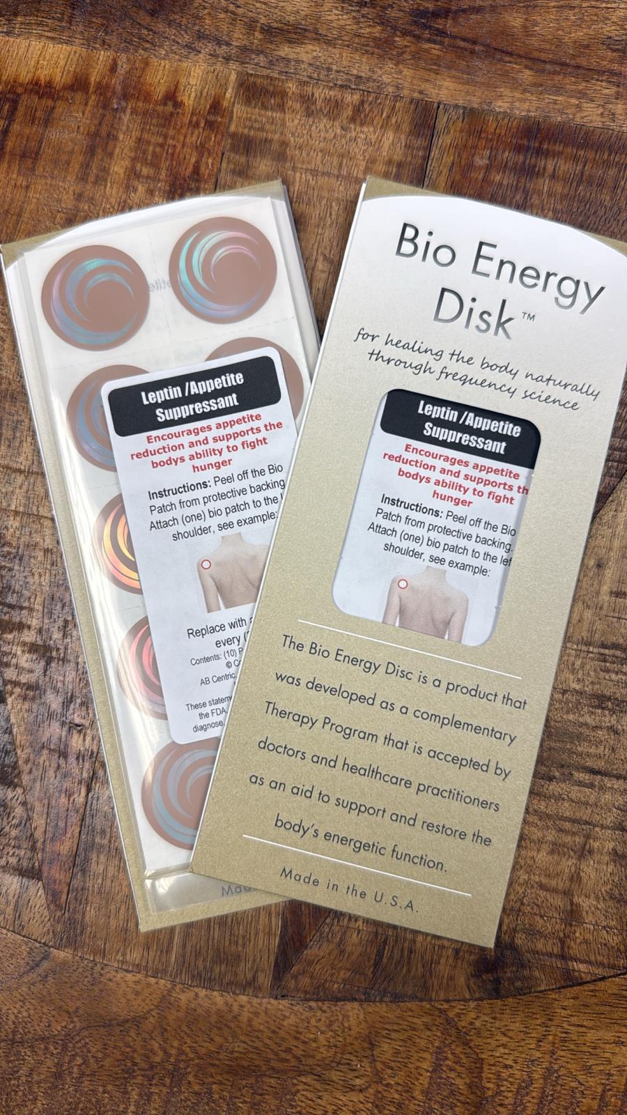 Bio Energy Disk Patch - Leptin and Appetite Suppressant Patches