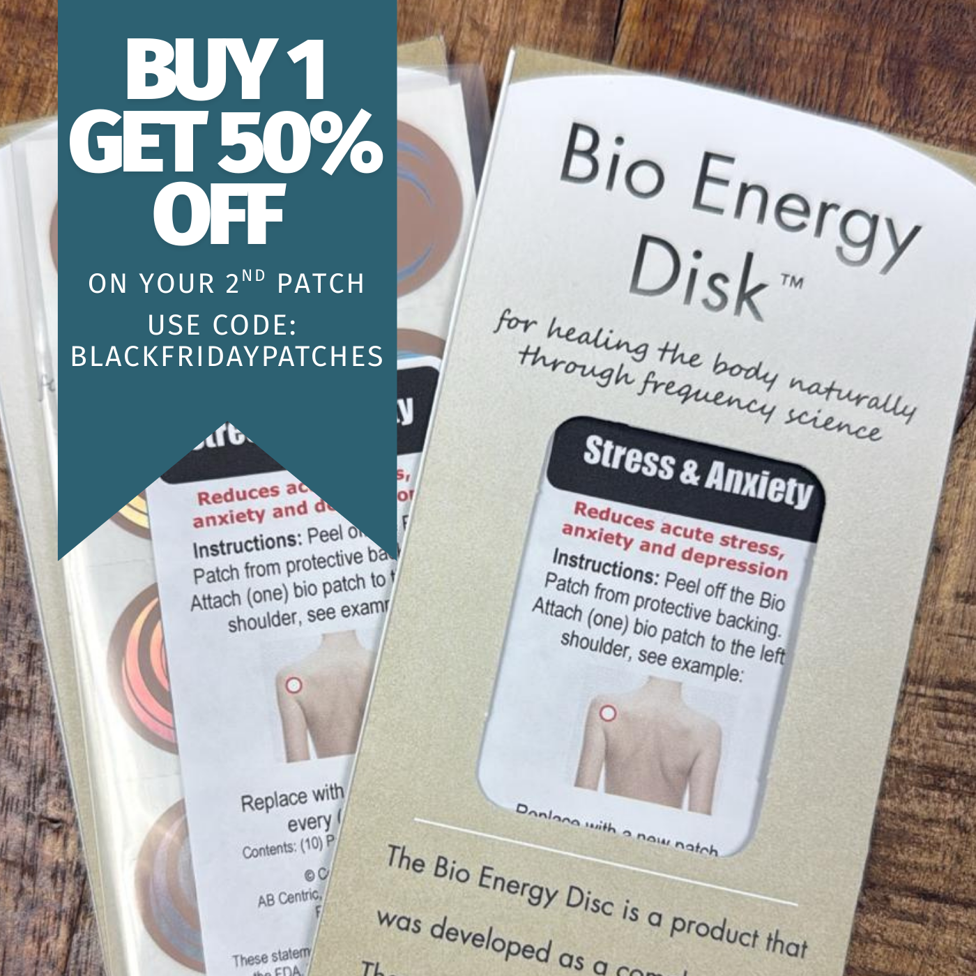 Bio Energy Disk Patch - Stress and Anxiety Patches