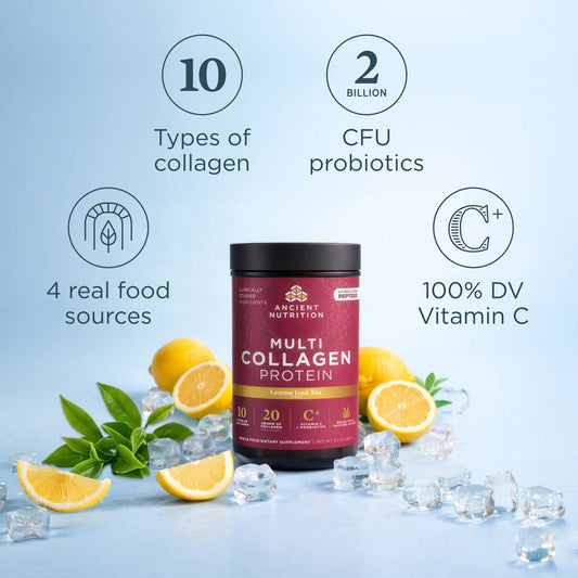 Ancient Nutrition Collagen Lemonade Iced Tea