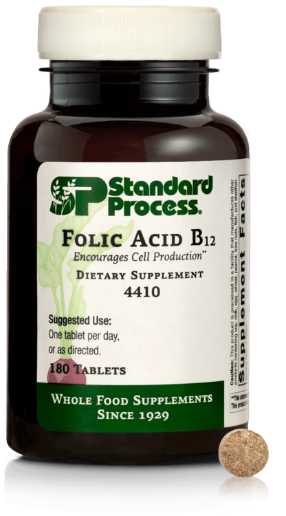Standard Process Folic Acid B12 180 Tablets